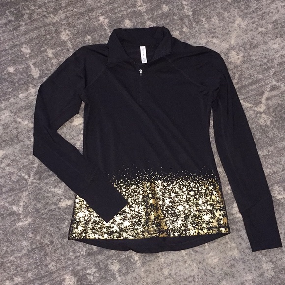 Ideology Jackets & Coats | Black And Gold Workout Jacket | Poshmark
